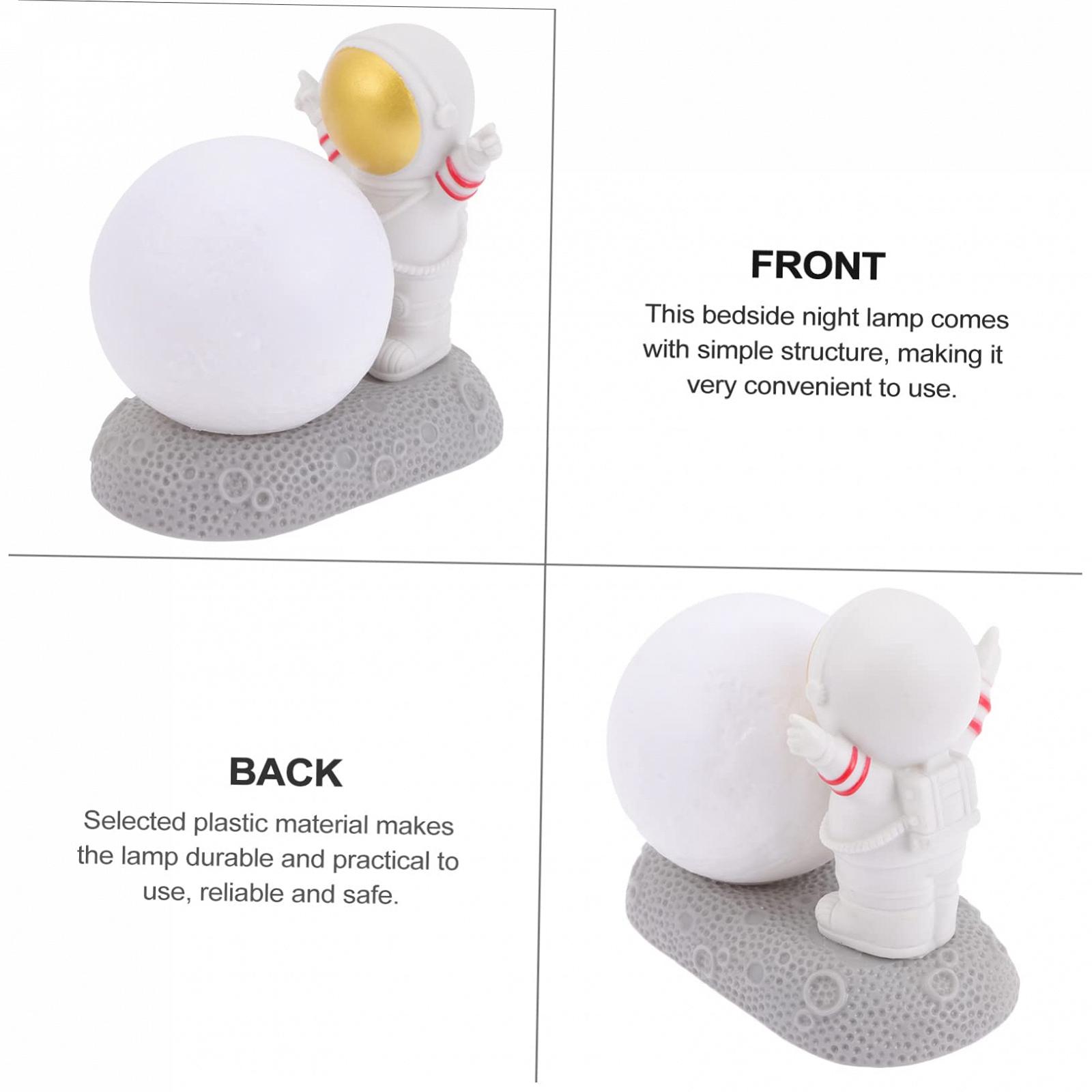Світильник UKCOCO Astronaut LED Moon для дитячої кімнати пластиковий, фото №3 Світильник UKCOCO Astronaut LED Moon для дитячої кімнати пластиковий, фото №3