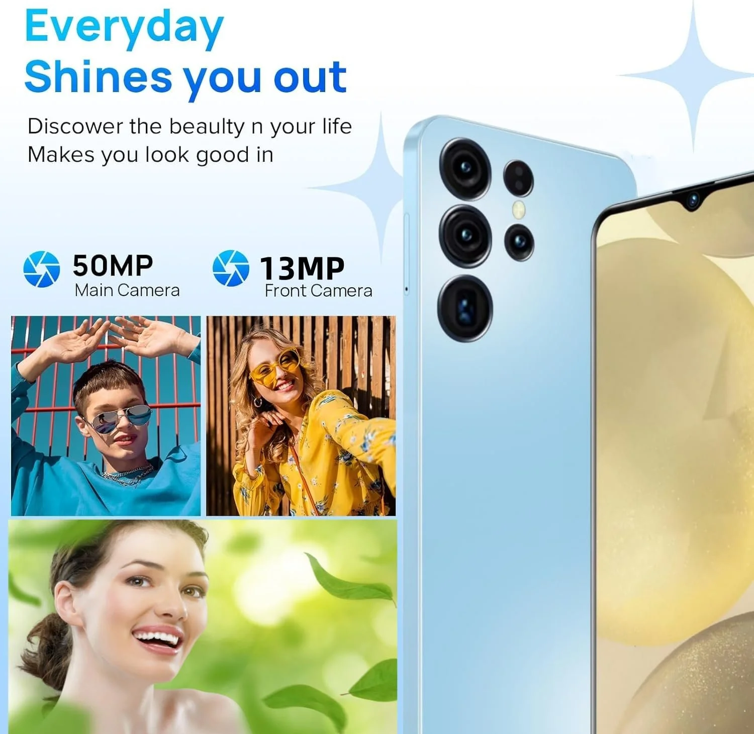 Смартфон Android Deep 4/64 ГБ 6.56" HD+ 4000 мАч 90 Гц Octa Core 4G Dual SIM Bluetooth 5.2 Deep, фото №3