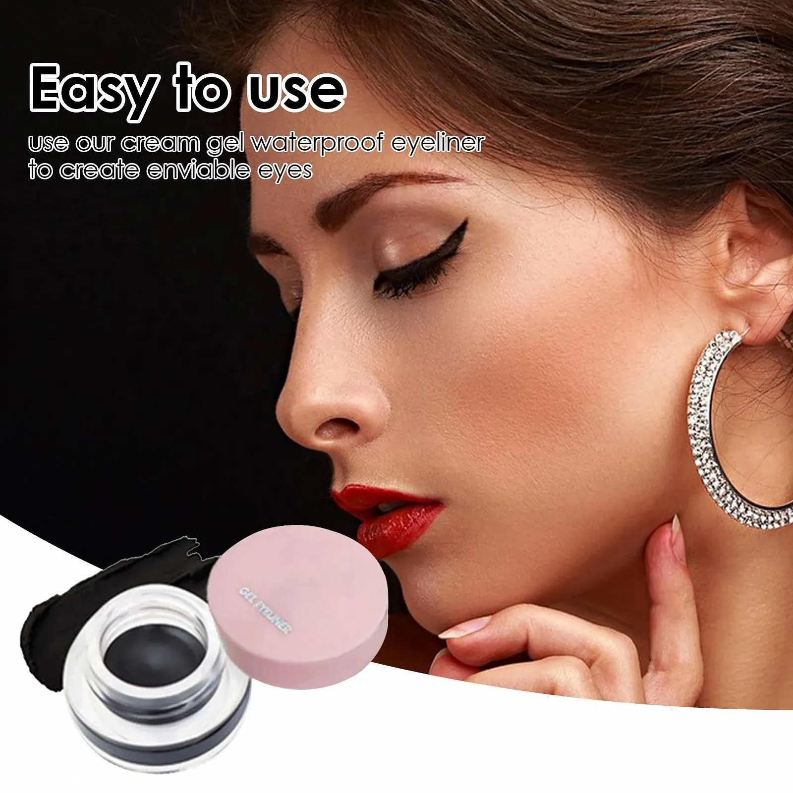 Підводка для очей 2-в-1 водостійка, стійка до розмазування Shenrongtong, фото №3