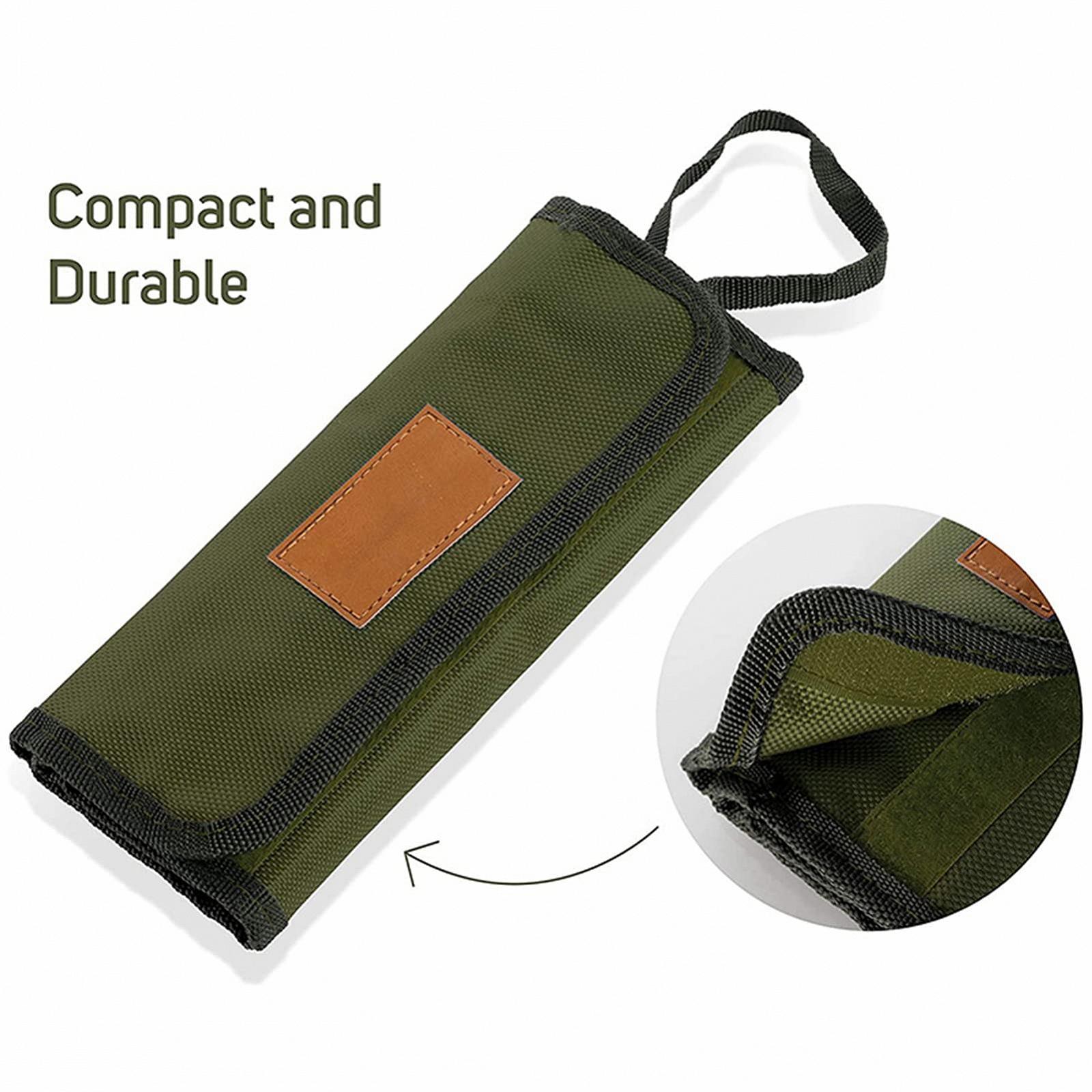 Органайзер для кухонного посуду Camping Travel Cutlery Roll Bag багатоцільовий армійський зелений, фото №3 Органайзер для кухонного посуду Camping Travel Cutlery Roll Bag багатоцільовий армійський зелений, фото №3