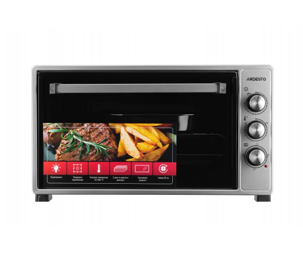 ARDESTO Електропіч 1700Вт 48л таймер підсвічув сірий, фото №7 ARDESTO Електропіч 1700Вт 48л таймер підсвічув сірий, фото №7