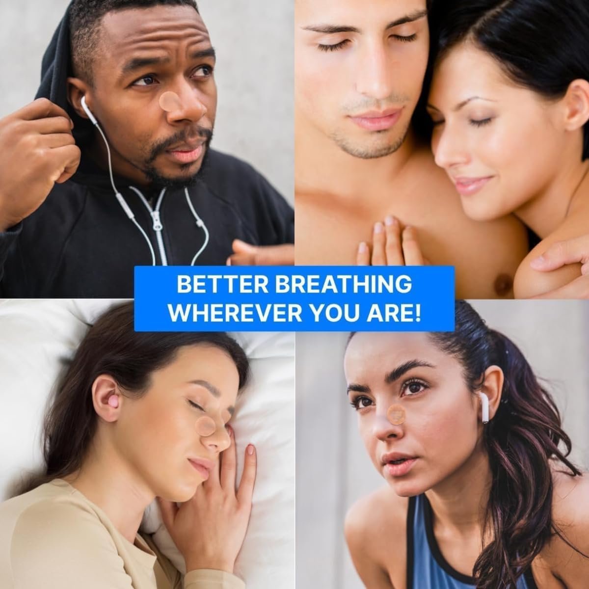 Полоски на нос Магнитные 100 шт. для улучшения дыхания и сна, фото №6