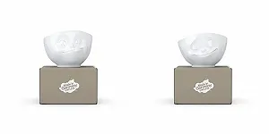 Набор мисок XL FIFTYEIGHT 2 шт. Delicious + Happy Белый 1000 мл Миска для хлопьев Суповая миска Салатница - Фото 1