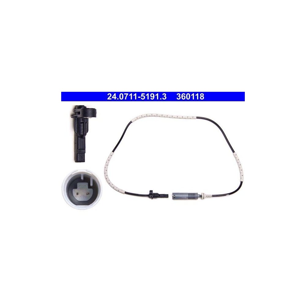 Датчик скорости вращения колеса ATE 24.0711-5191.3 для BMW задний мост, фото №1 Датчик скорости вращения колеса ATE 24.0711-5191.3 для BMW задний мост, фото №1