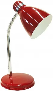 Настільна лампа Flexo Metal E14 25 Вт червона - Фото 1