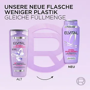 Шампунь L'Oréal Paris Elvital Hydra Hyaluronic Зволожуючий XXXL для блиску волосся, з гіалуроновою кислотою для зволоження та захисту, тривале зволоження та догляд, 1000 мл synthetic.ua - Фото 1