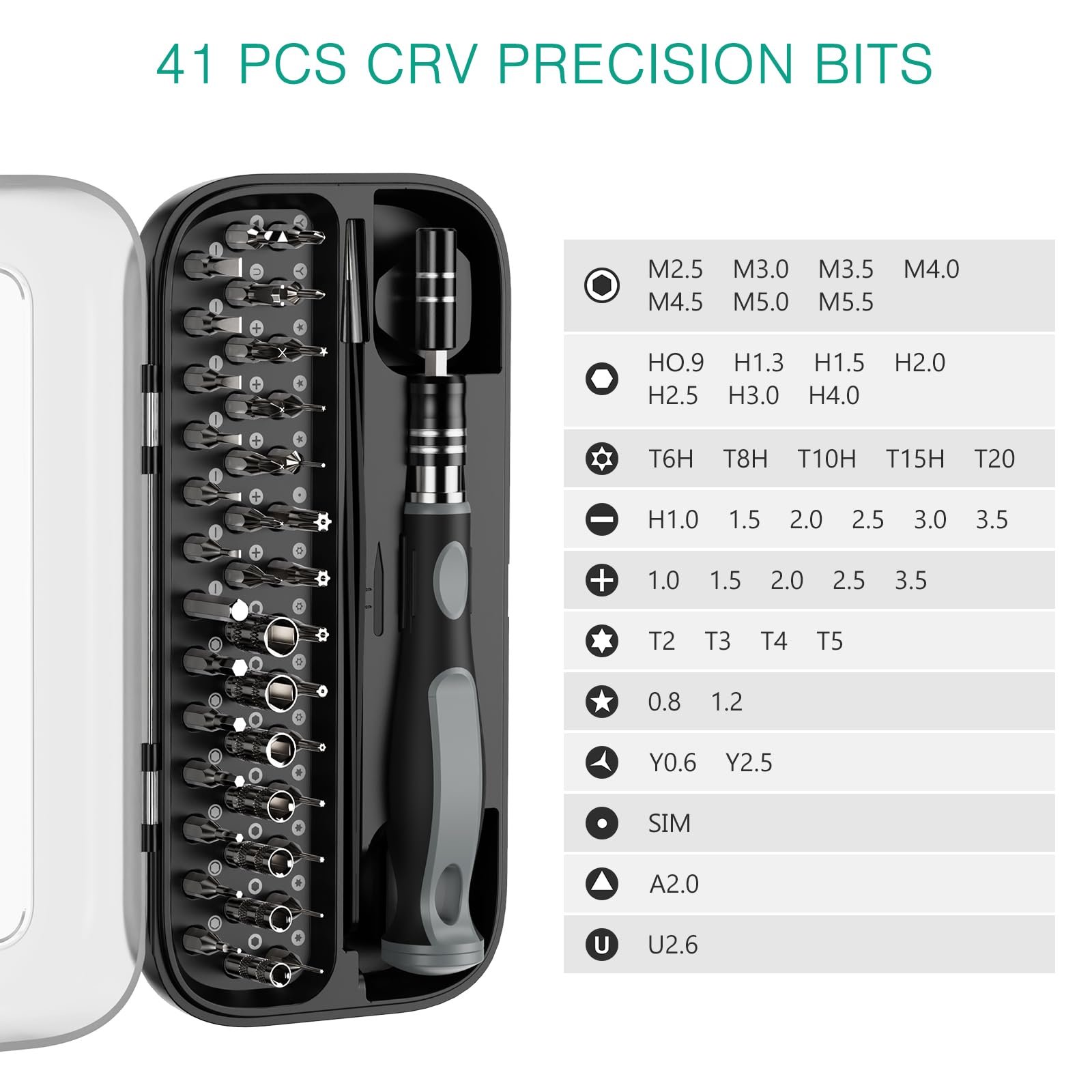 Набір викруток ORIA Precision 48 в 1 Магнітний, фото №2 Набір викруток ORIA Precision 48 в 1 Магнітний, фото №2