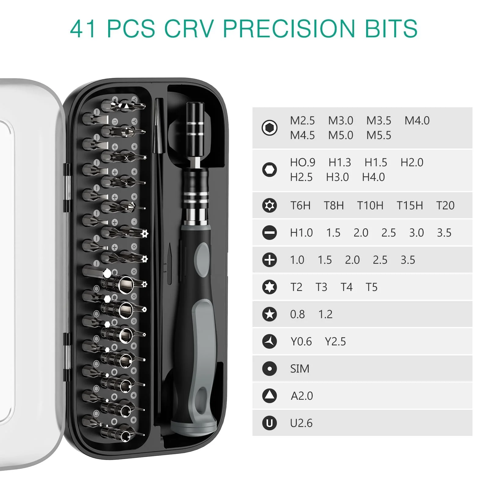 Набор отверток ORIA Precision 48 в 1 Магнитный, фото №2