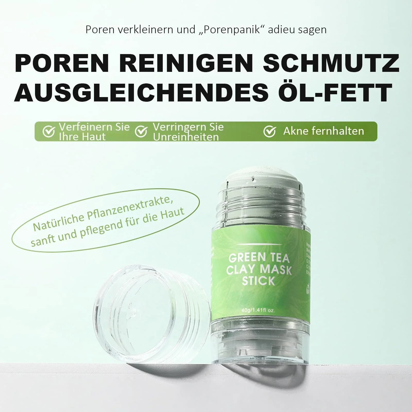 Маска-стік Глина Зелений Чай, фото №7