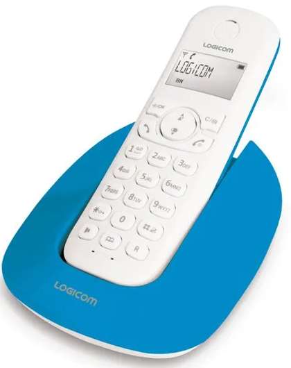 Стаціонарний телефон Logicom Manta 150 Solo Bleu Dect, фото №1