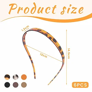 Обруч для волосся VelvetGlow 6 штук synthetic.ua - Фото 1