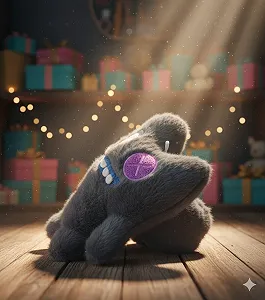 Браслет на руку Фуглер Fuggler Monster чорний монстр іграшка для дітей м'яка іграшка 13,5 см synthetic.ua - Фото 1