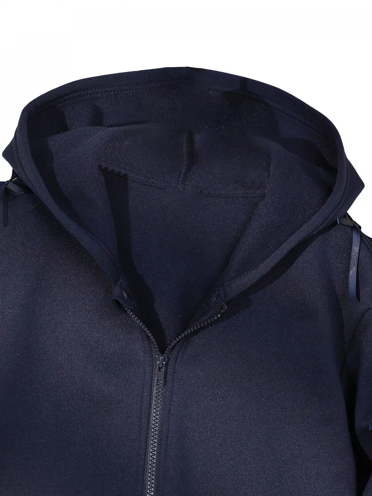 Толстовка SweatyRocks для девочек, милая толстовка с капюшоном, на молнии, с лентой, с длинными рукавами, повседневная куртка, фото №3