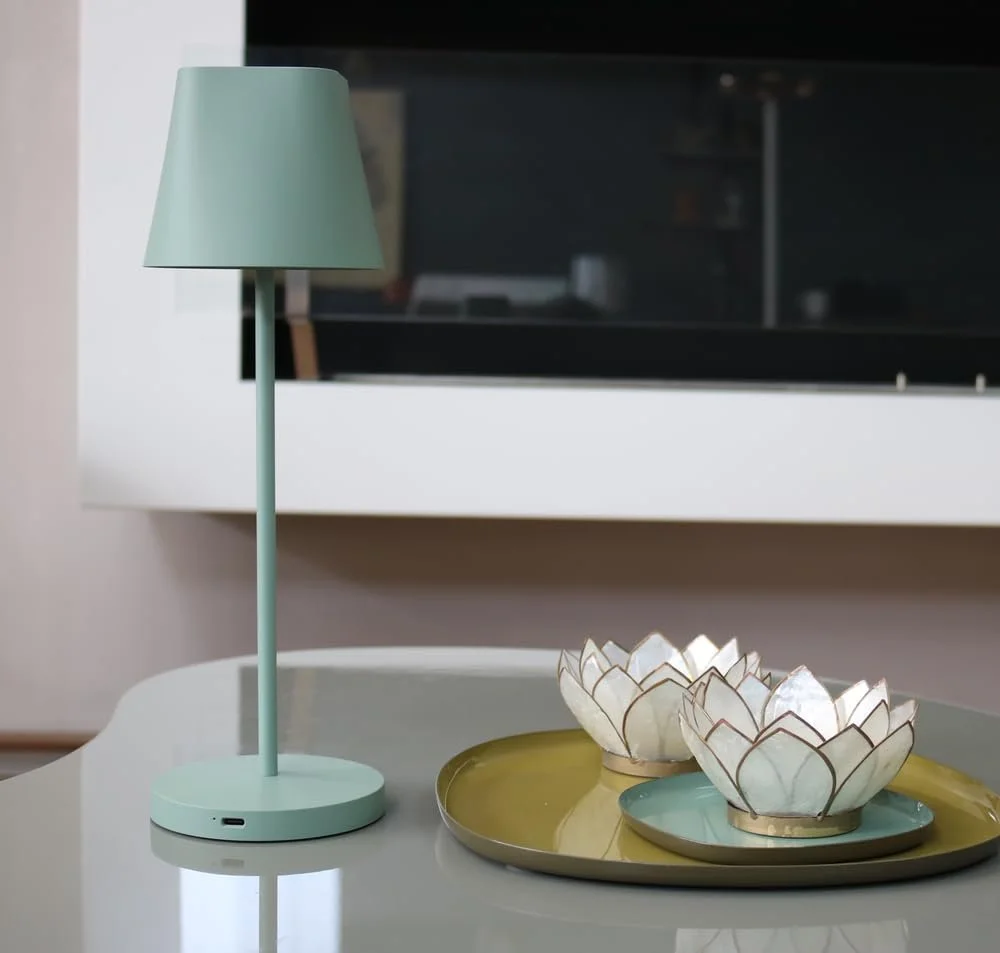 Настільна лампа Unilux Ava LED акумуляторна IP44 регульована яскравість та колірна температура зелена, фото №9
