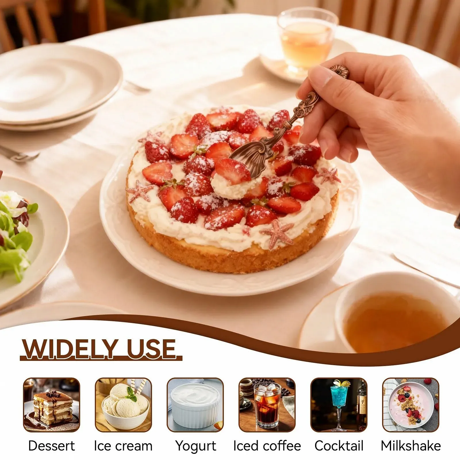 Ложка Кавова Вінтажний Набір 6 шт. Метал, фото №6