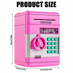 Скарбничка-сейф електронна дитяча банкомат з паролем та музикою synthetic.ua - Фото 1