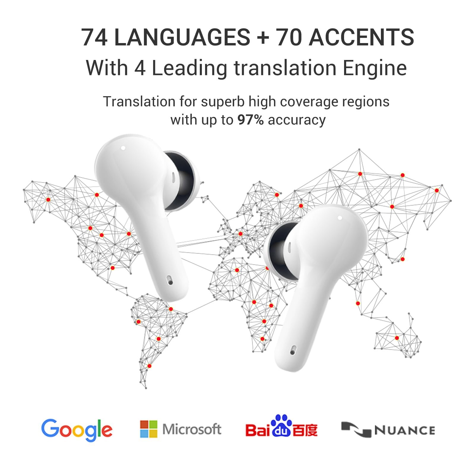 Навушники-перекладачі Brand M6 Пристрій для перекладу голосу, фото №5