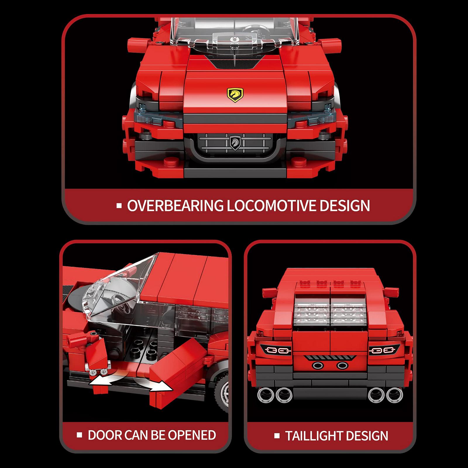Блочный конструктор Reobrix Technic Speed Champions Спортивный автомобиль 416 Штук, фото №5