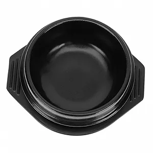 Кам'яний горщик BESPORTBLE Bibimbap із термостійкої кераміки з ручками та підставкою - Фото 1