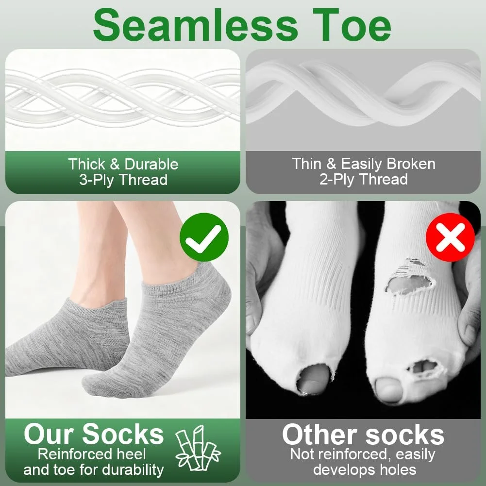 Тренувальні шкарпетки Bamboo flintronic для жінок, короткі спортивні шкарпетки, фото №5