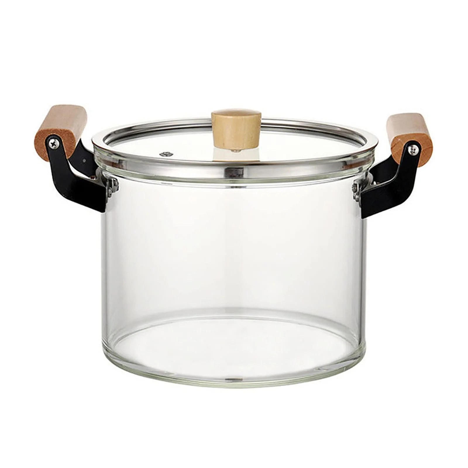 Каструля Glas Kochtopf, скляна, з кришкою та подвійною ручкою, для супу, з боросилікатного скла, жаростійка, для дому, кухні, ресторану, фото №1 Каструля Glas Kochtopf, скляна, з кришкою та подвійною ручкою, для супу, з боросилікатного скла, жаростійка, для дому, кухні, ресторану, фото №1