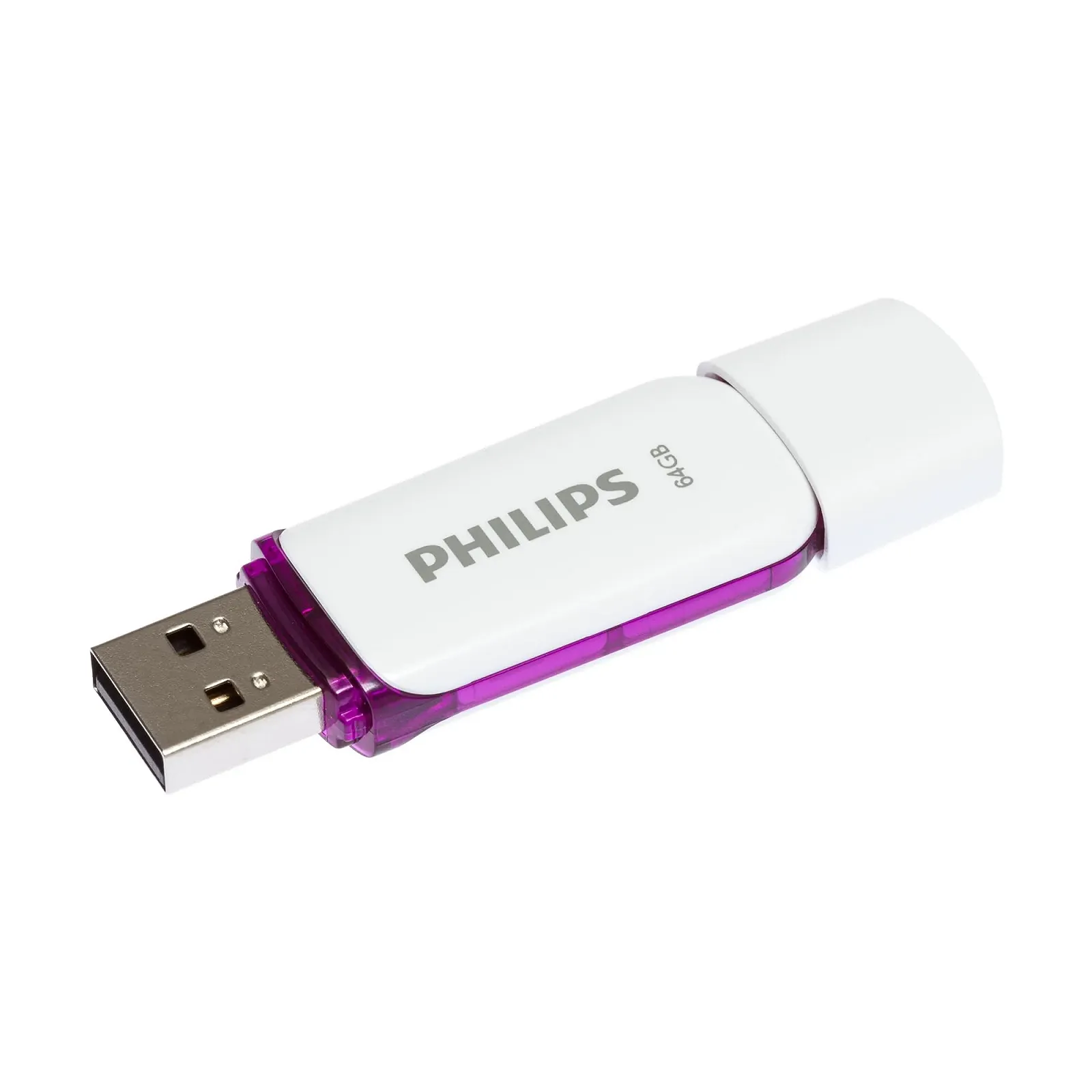 USB флеш-накопичувач Philips Snow Edition 2.0 64 ГБ White/Purple, фото №1