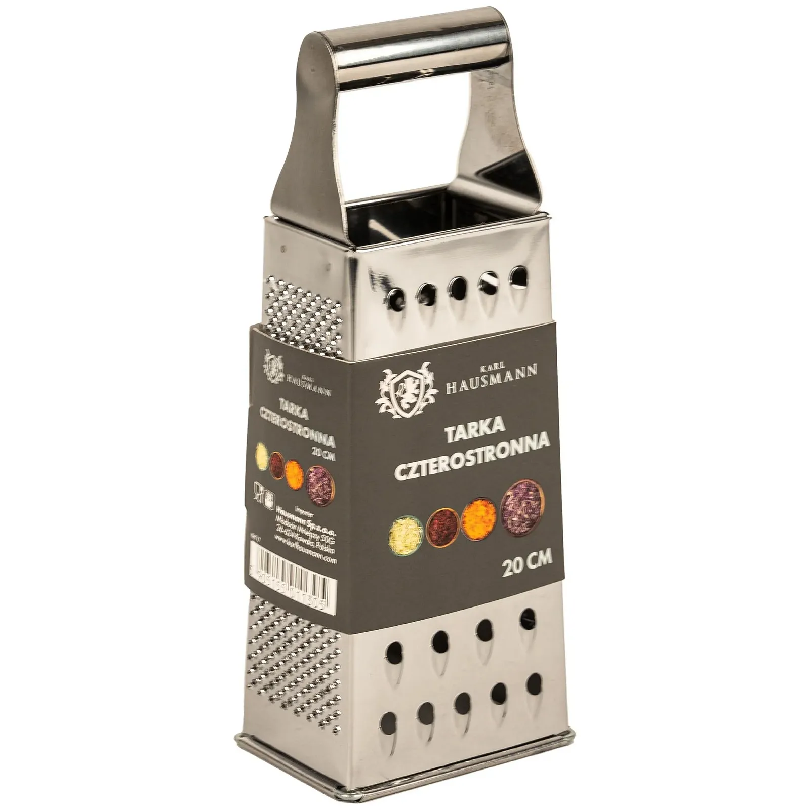 Терка кухонна Квадратна з нержавіючої сталі 20 см, фото №6 Терка кухонна Квадратна з нержавіючої сталі 20 см, фото №6