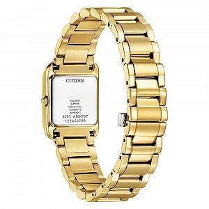 Женские аналоговые часы CITIZEN Dress EW5602-81D с кварцевым механизмом, золотистый, с ремешком из нержавеющей стали synthetic.ua - Фото 1