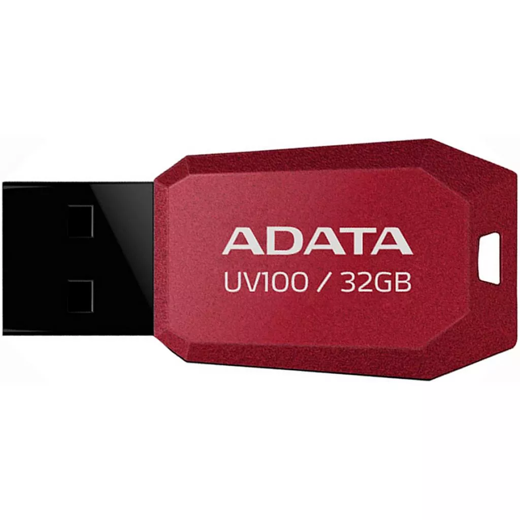 USB флеш-накопитель ADATA 32GB DashDrive UV100 Red 2.0 AUV100-32G-RRD, фото №1