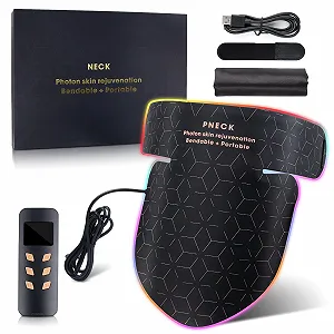 LED Маска для шиї Світлова терапія Червоне світло Силіконова маска Інфрачервона - Фото 1