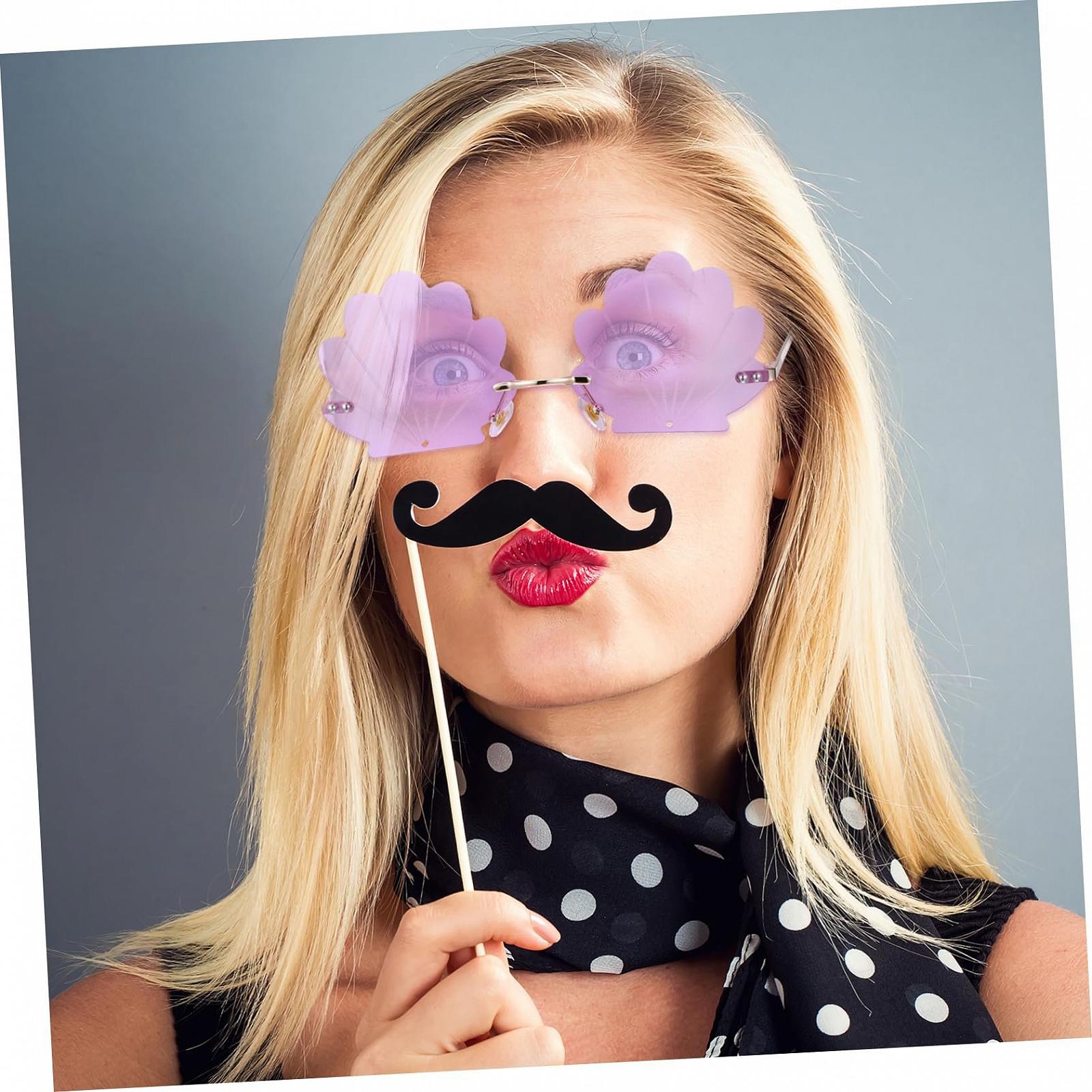 Солнцезащитные очки CATIEBYE, 2 шт., без оправы, раковины, разные цвета, фото №5