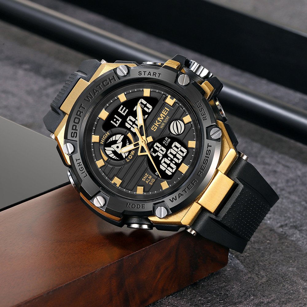 Годинник Skmei 2119 Black-Gold, фото №4