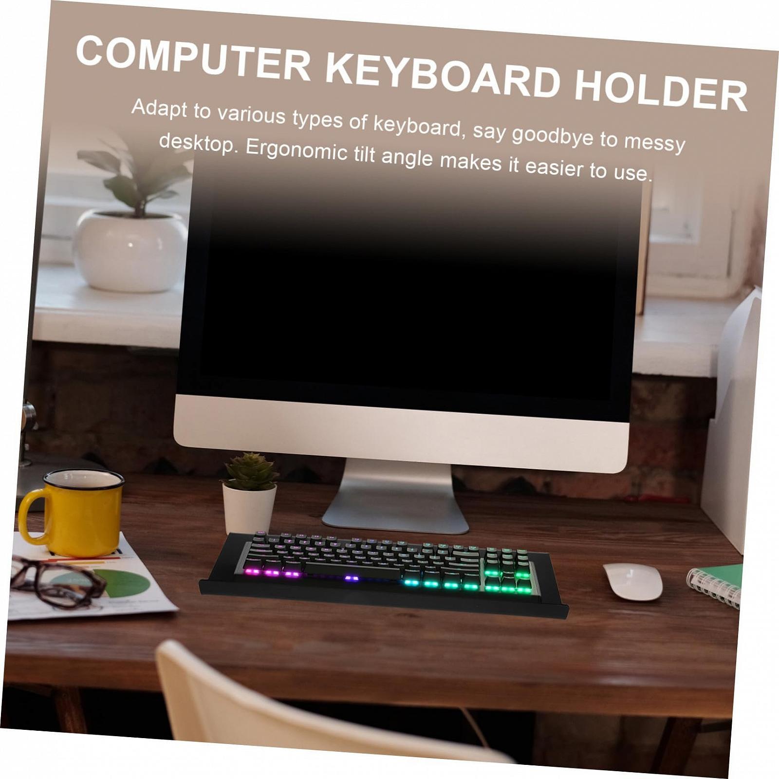 Підставка для клавіатури Нахилена акрилова Ергономічна Нековзка Сумісна Стабільна Сучасна для офісу та дому, фото №5