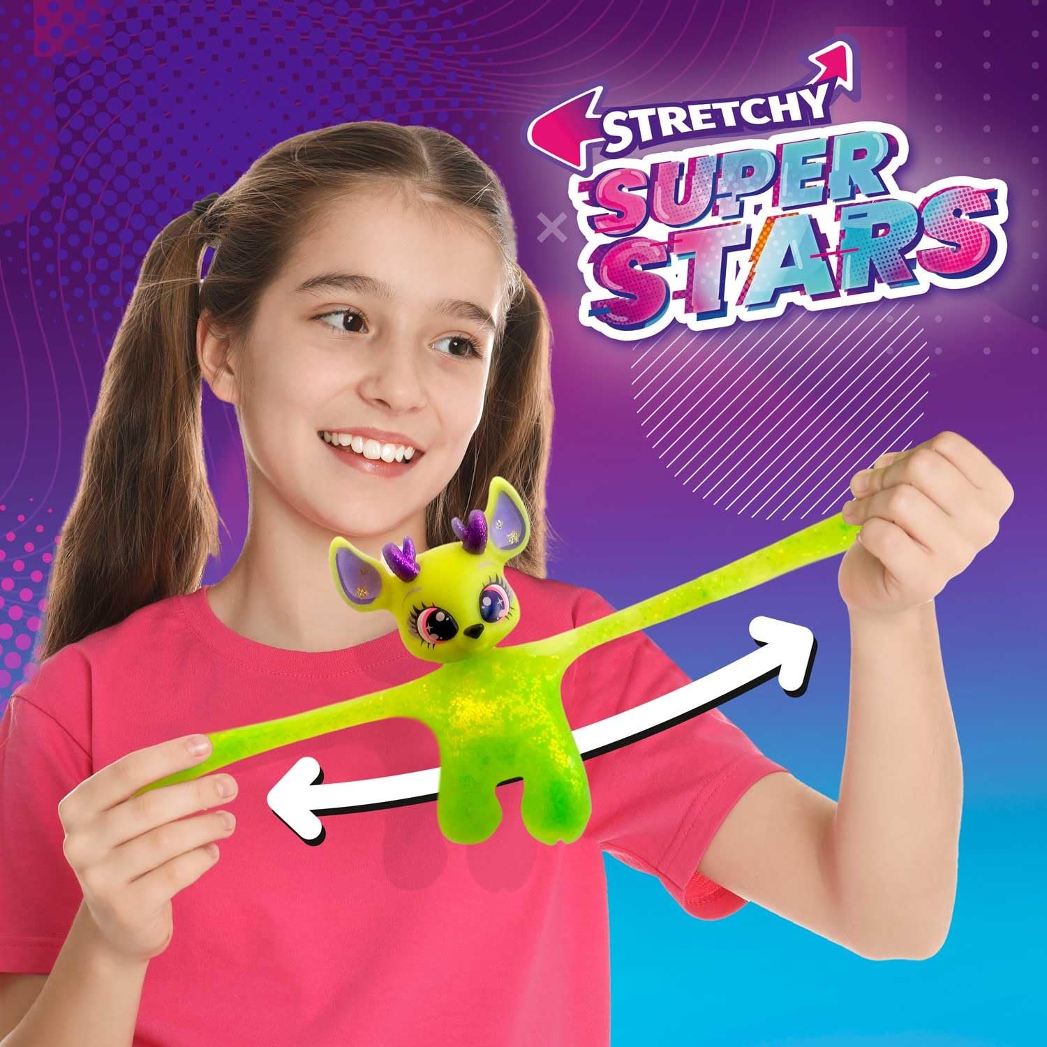 Фигурка Stretchy Superstars Drumylee с наполнителем из слизи зеленый, фото №5