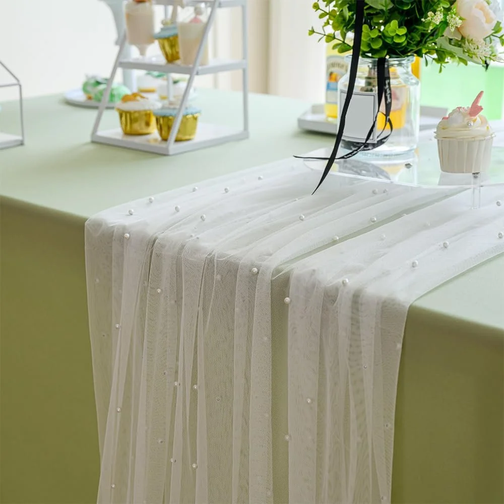 Ранер для столу Cheesecloth 3 шт. 3 м Намистини Boho, фото №6