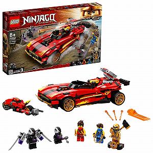 LEGO Ninjago Legacy 71737 X-1 Суперкар Ниндзя и Мотоцикл с Колем как Золотая Минифигурка - Фото 1