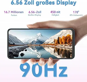 Мобильный телефон OSCAL Flat 2, 12 ГБ + 128 ГБ/2 ТБ TF, 6.56 дюймов HD+ 90Hz, 13 МП + 8 МП, 5000 мАч, Dual SIM/OTG/GPS/Fingerprint/Gemini synthetic.ua - Фото 1