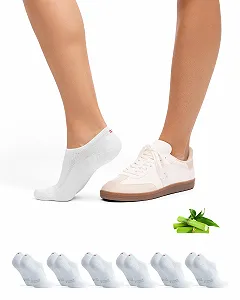 Носки DANISH ENDURANCE Бамбуковые, Невидимые, Спортивные, Короткие, Бамбуковые носки-следки, Антискользящие, Унисекс, для Мужчин и Женщин - Фото 1