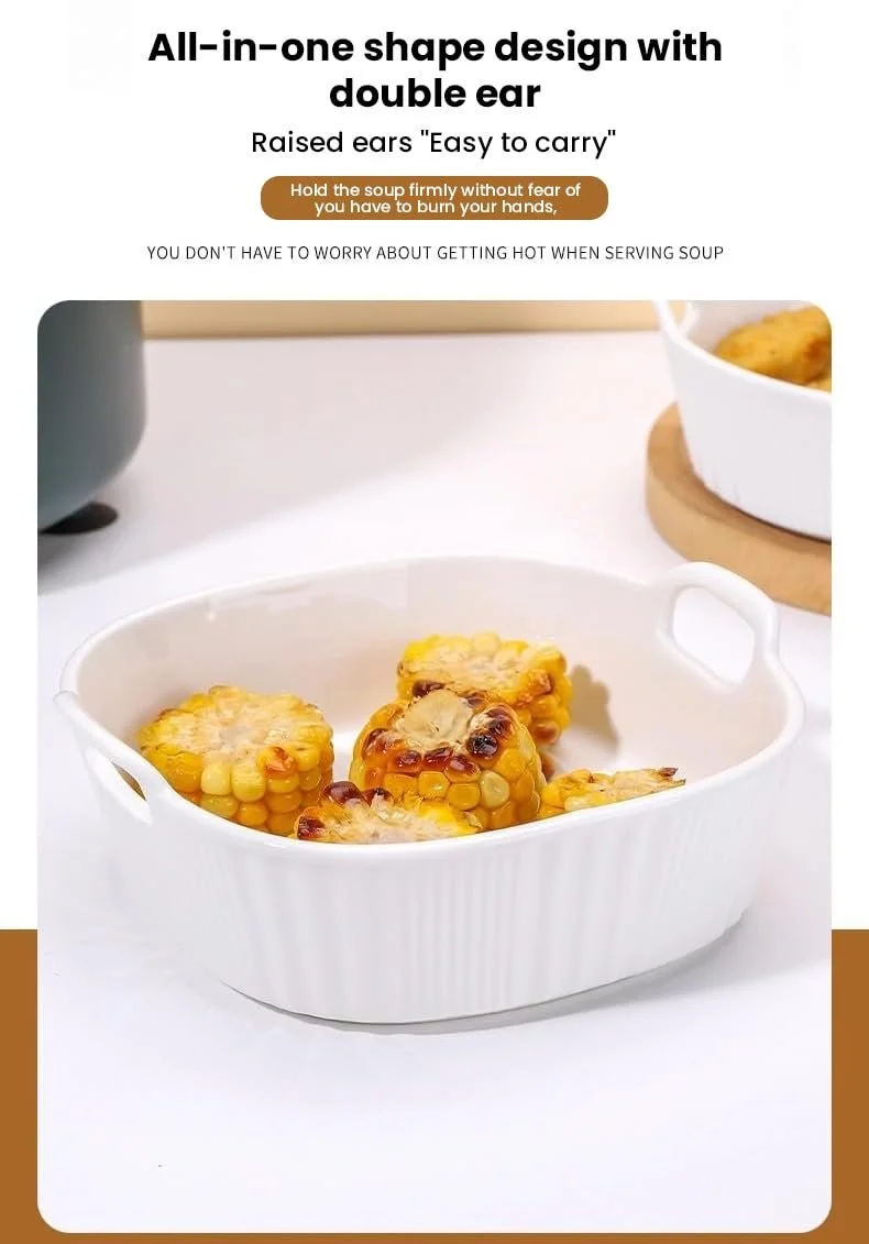 Форма для запекания Kbotiques Круглая Керамическая 600 мл Белая, фото №3 Форма для запекания Kbotiques Круглая Керамическая 600 мл Белая, фото №3