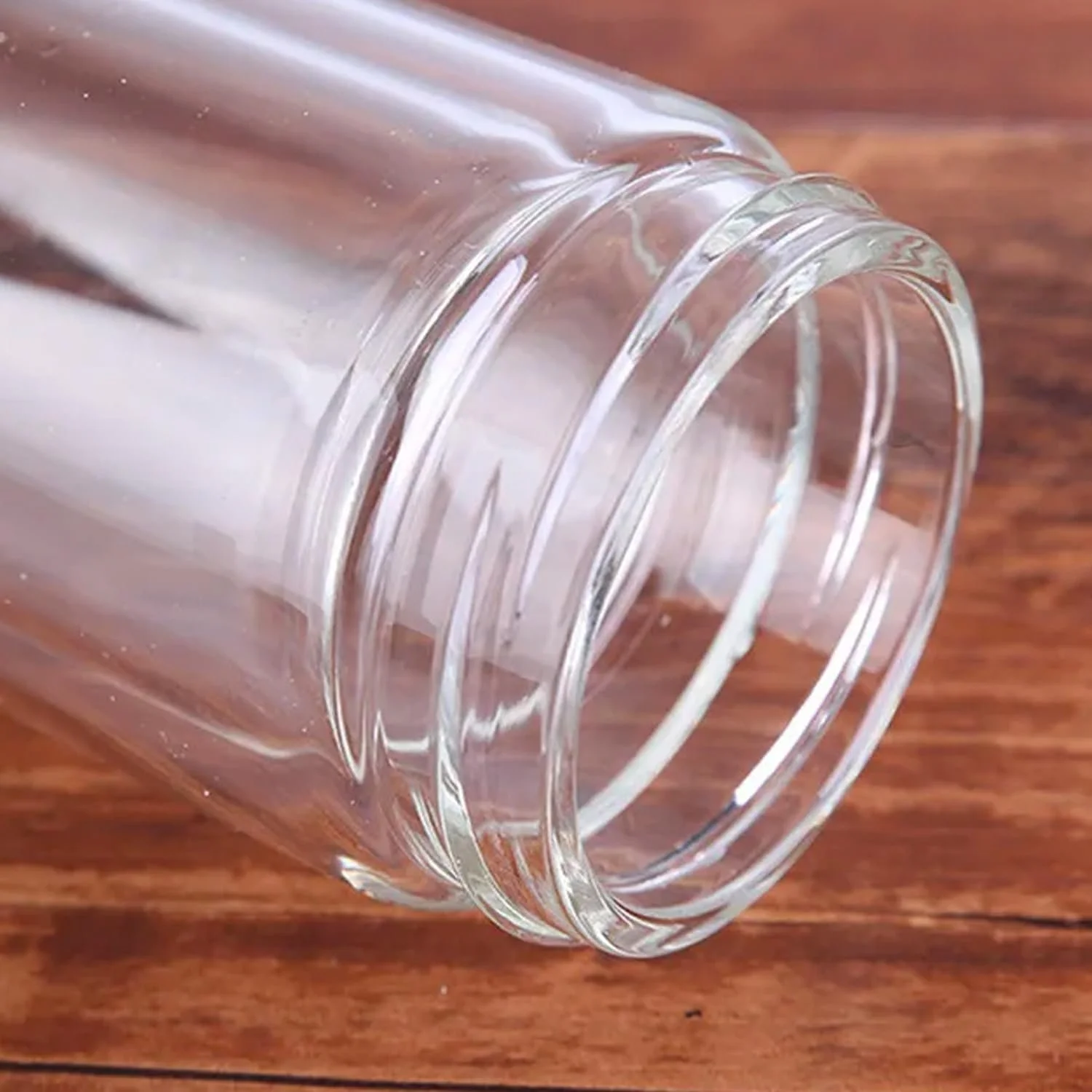 Чайник-заварник Avilia Подвійні Стінки Скляний Портативний з Бамбуковою Кришкою 400 мл зі Знімним Фільтром з Ручкою, фото №5