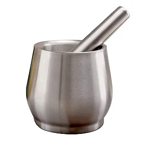 Набір ступки і товкачика з нержавіючої сталі - Фото 1