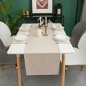 Скатертина-доріжка Simurq Modern Water-Repellent Lotus Effect 30 x 120 см Бежево-кремовий ціна на synthetic.ua - Фото 1 Скатертина-доріжка Simurq Modern Water-Repellent Lotus Effect 30 x 120 см Бежево-кремовий synthetic.ua - Фото 1