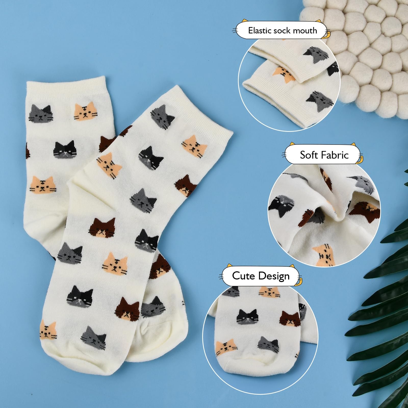 Носки Amexo 39-42 Разноцветные (белый, голубой, красный, коричневый, черный), фото №3