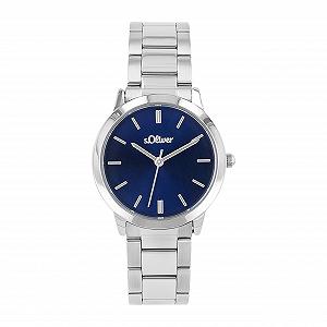 Женские часы s.Oliver Кварцевые Аналоговые, с браслетом из нержавеющей стали, водонепроницаемость 3 bar, поставляются в подарочной коробке для часов - Фото 1