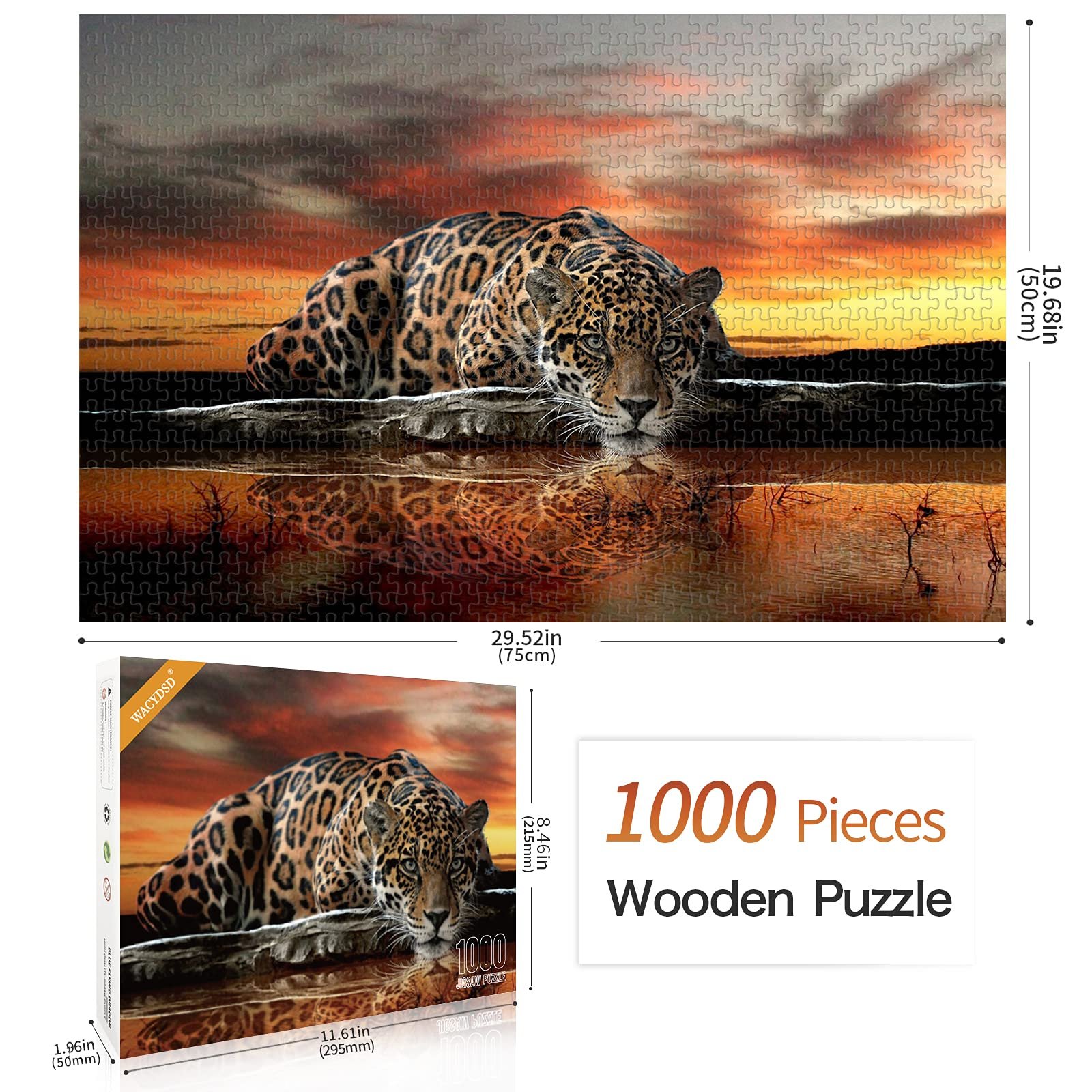 Пазл 1000 елементів Tattoo Tiger DIY Modern Wall Art, фото №3 Пазл 1000 елементів Tattoo Tiger DIY Modern Wall Art, фото №3