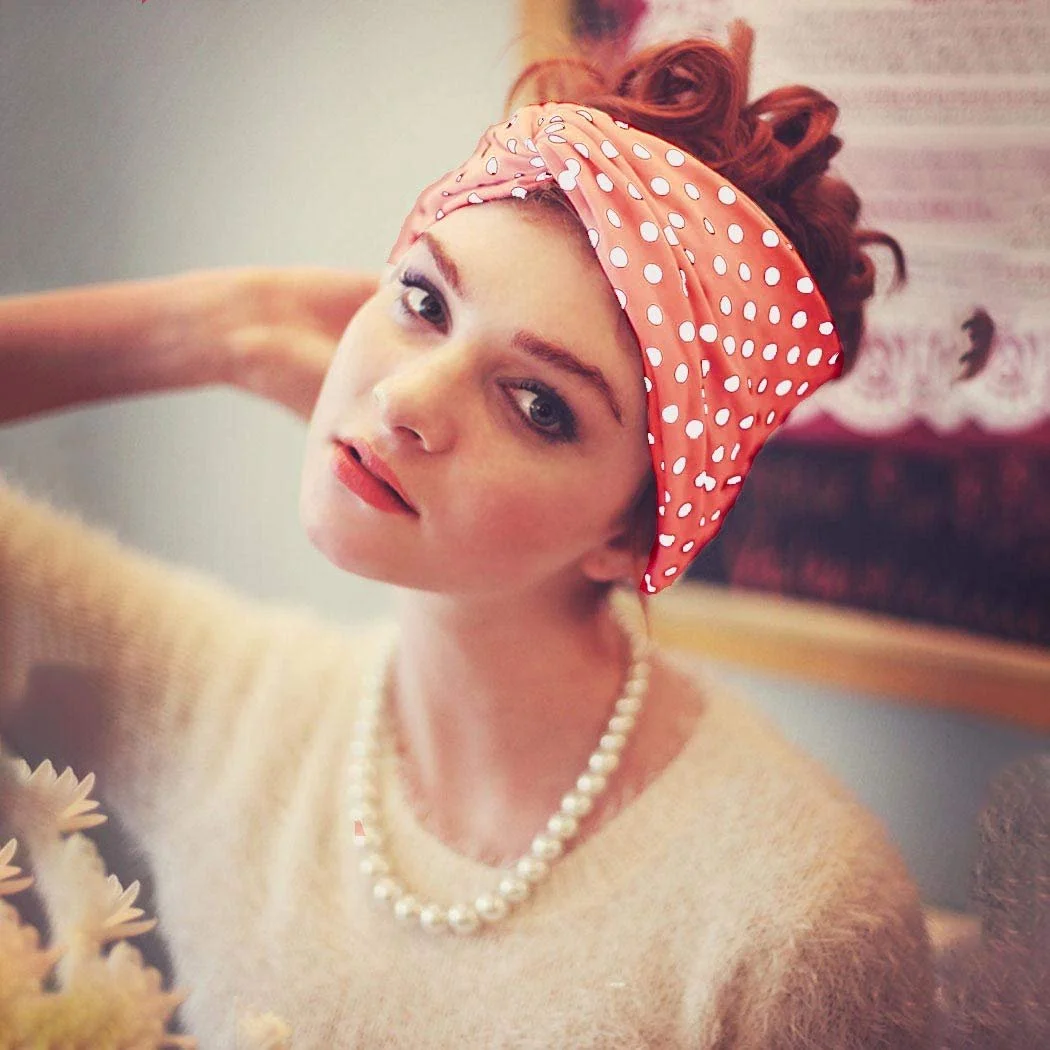 Пов'язка на Голову Богемна Червона Еластична, фото №3