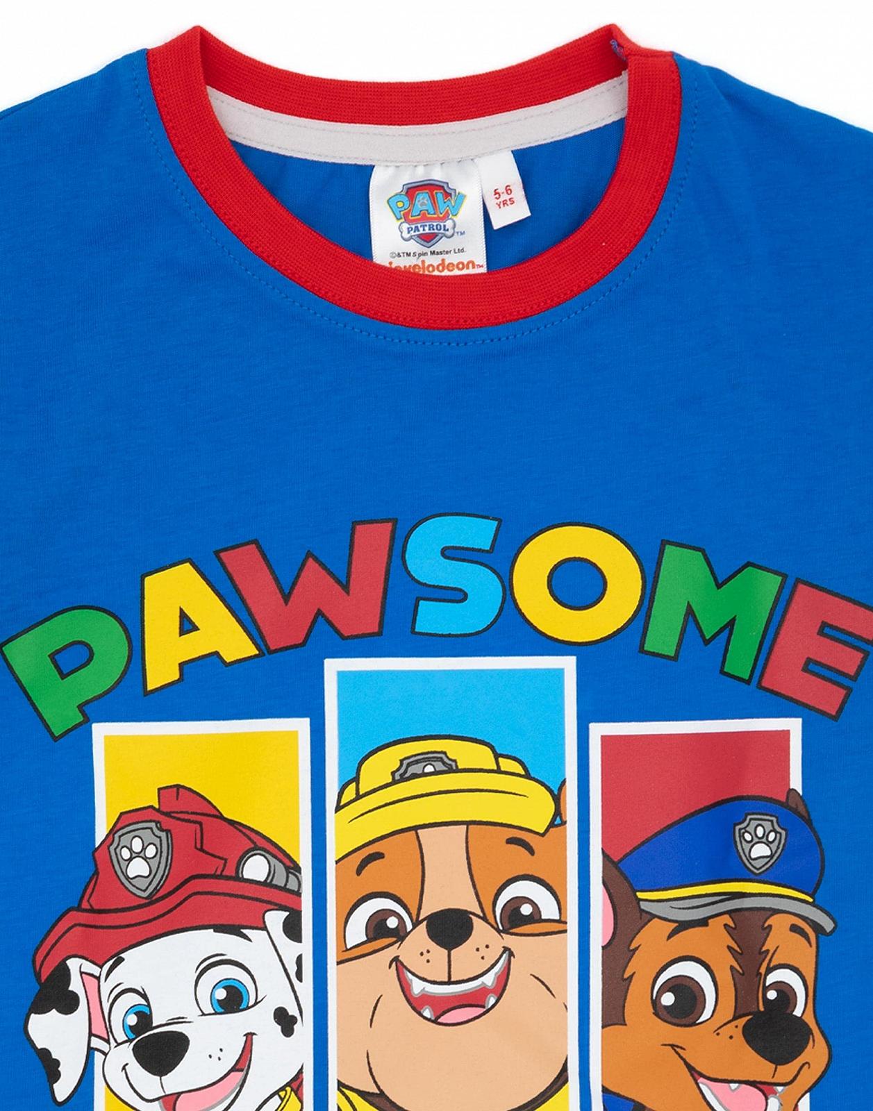 Комплект піжам Paw Patrol для хлопчиків, синій, з довгими рукавами, фото №7 Комплект піжам Paw Patrol для хлопчиків, синій, з довгими рукавами, фото №7