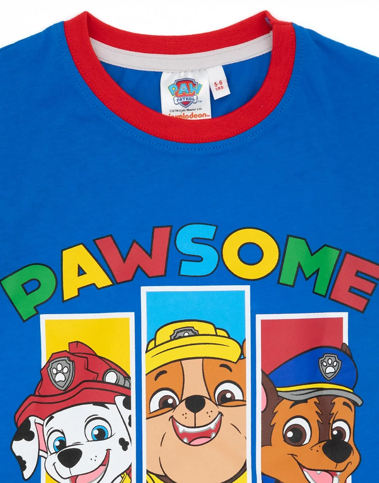 Комплект піжам Paw Patrol для хлопчиків, синій, з довгими рукавами, фото №7