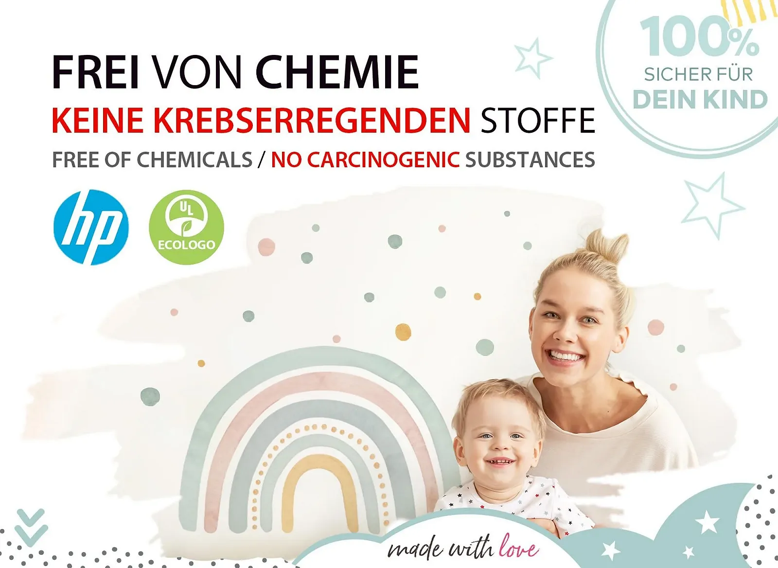 Наклейка на стену Little Deco DL5082 XL Rainbow with Dots Зеленый / Желтый, фото №6