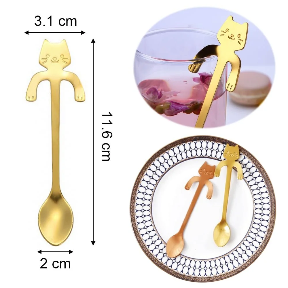 Набір ложок 7 штук нержавіюча сталь підвісний дизайн, фото №2